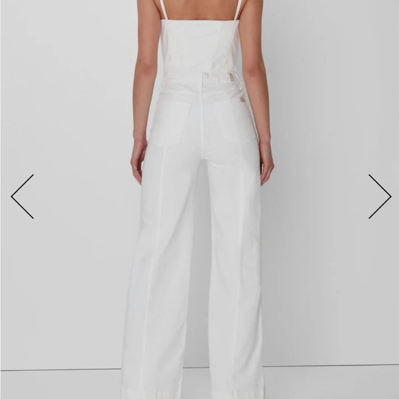 BUSTIER JUMPSUIT IN WHITE 7 for all mankind - Picture 3 of 6